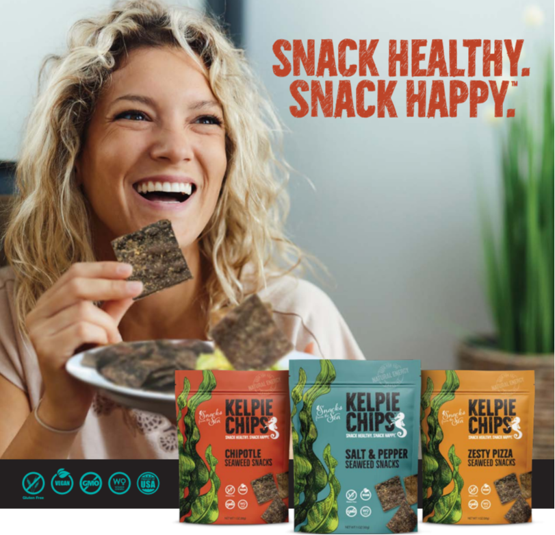 Snack Healthy, Snack Happy with New Kelpie Chips by Snacks from the Sea, at Natural Products Expo West Booth #390 152