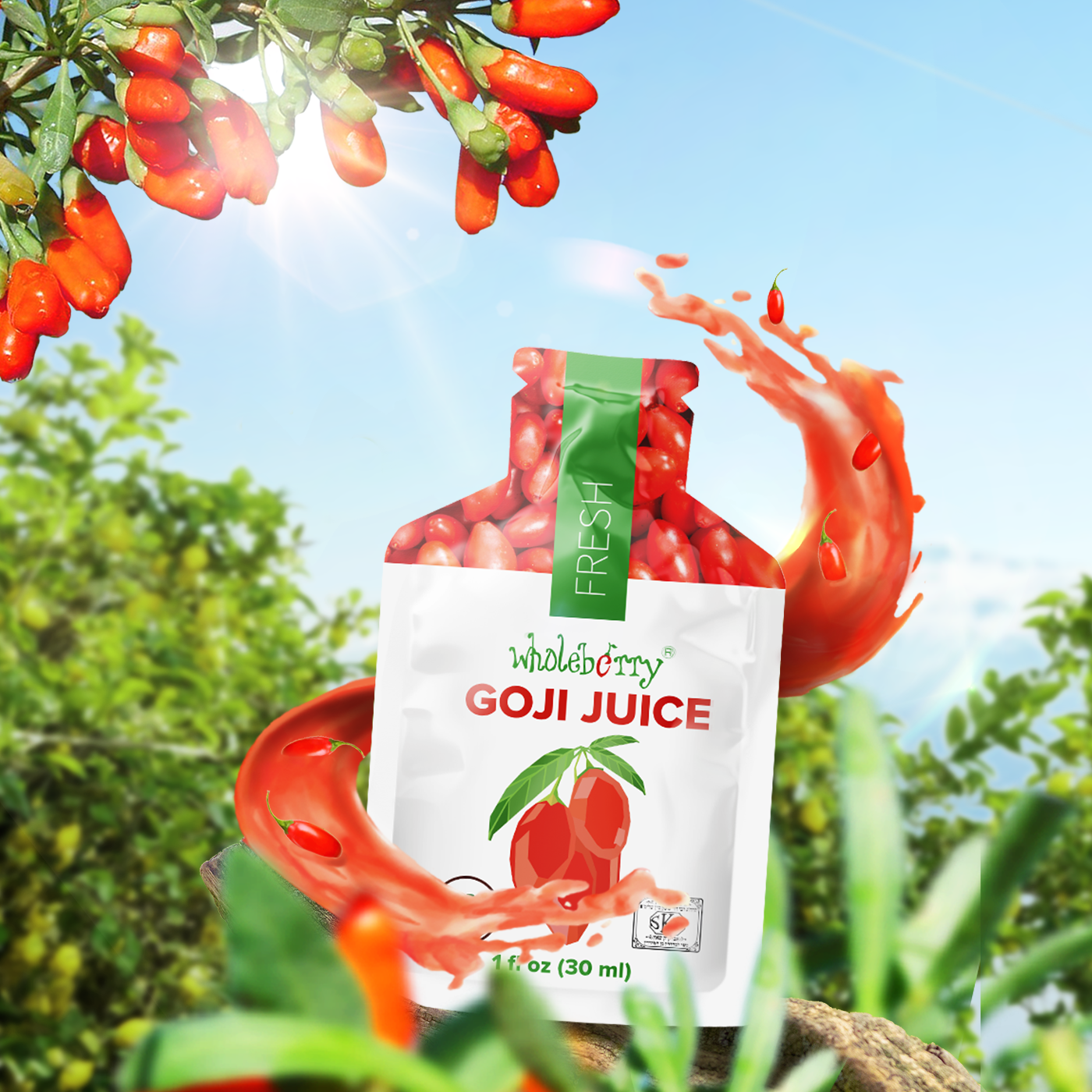 Organic Fresh Goji Juice 85